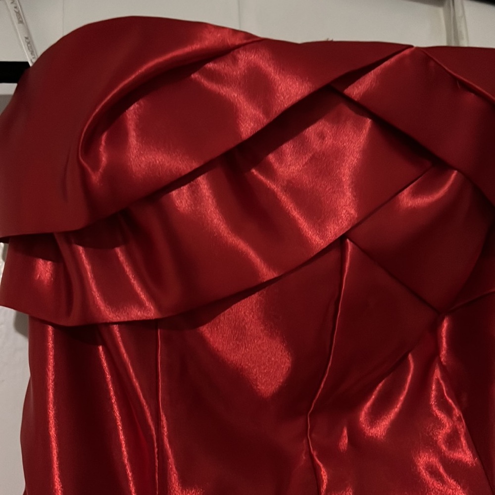 Red open back Party Dress Jessica McClintock
